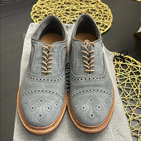 Allen Edmonds Mens Strandmok Oxford Slate 7.5 3E - Picture 7 of 10